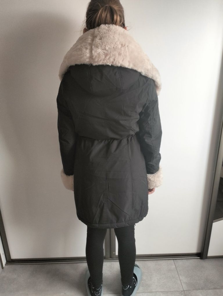 Kurtka parka, płaszczyk z futerkiem