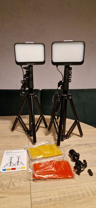 Zestaw studyjny, statywy, LED