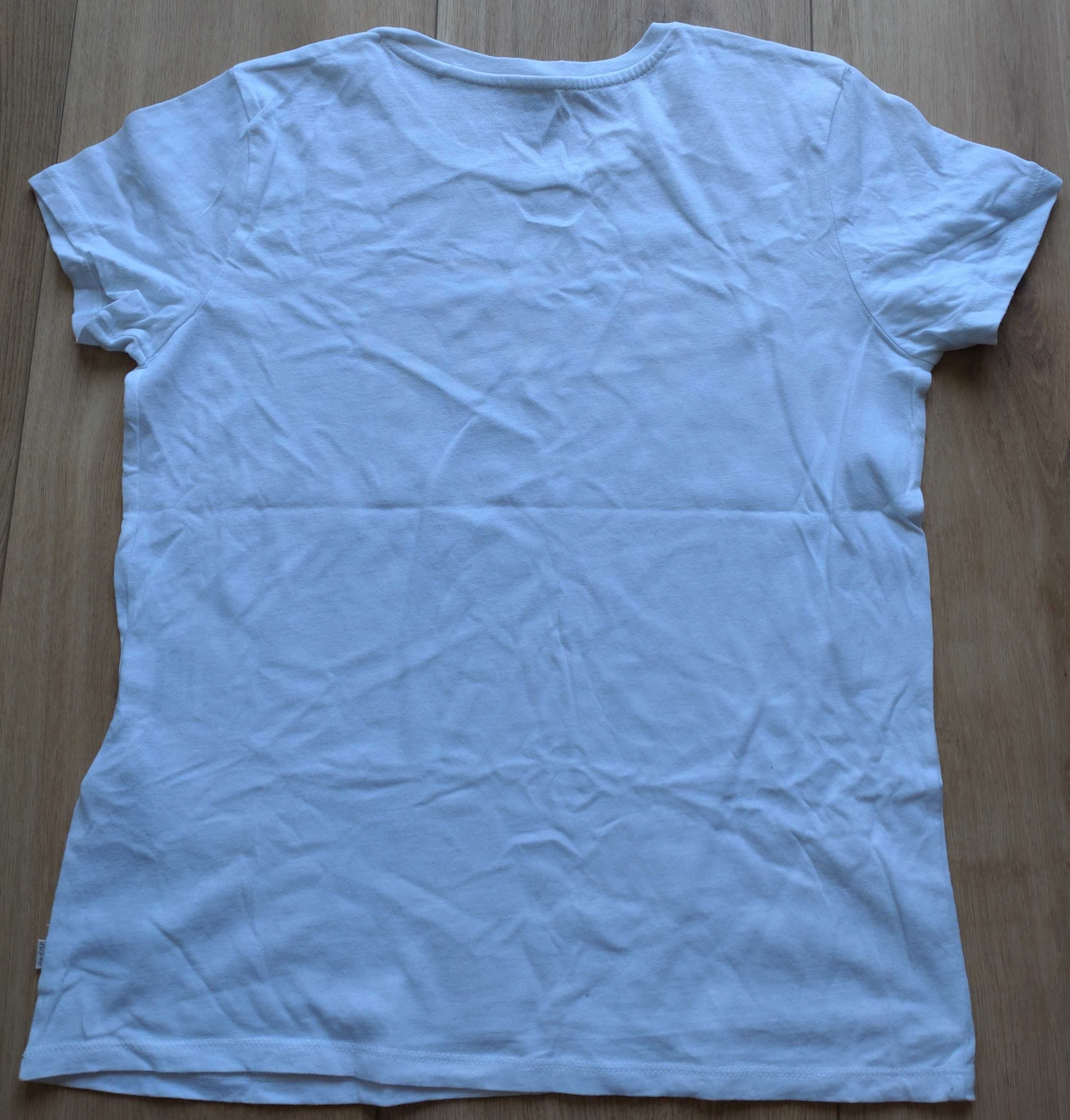 T-shirt LEVIS biały z napisem w serce rozmiar S * NOWY * z USA