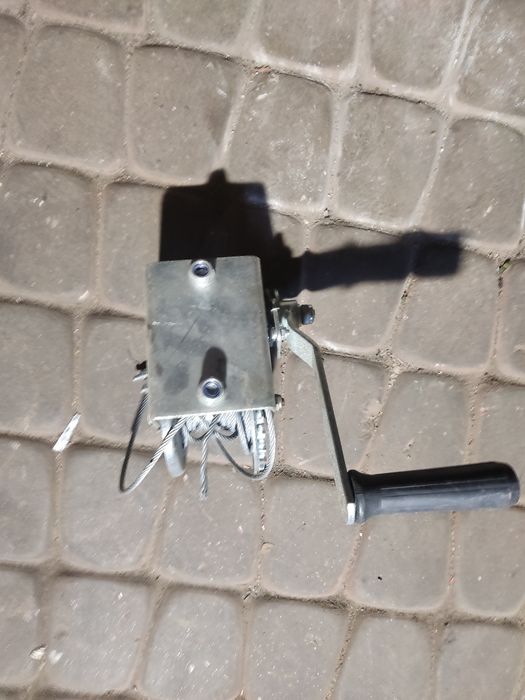 wyciągarka ręczna, korba, lina, opryskiwacz, rolnictwo, sprzęt, mechan