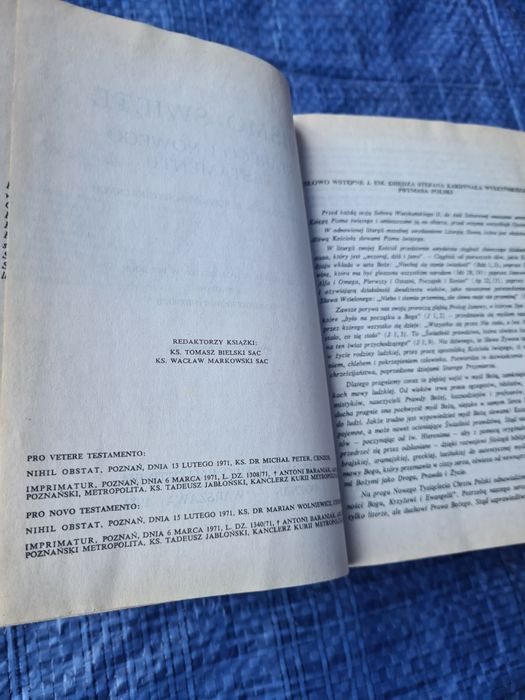 Pismo Święte Starego i Nowego Testamentu biblia tysiąclecia 1971 w. II
