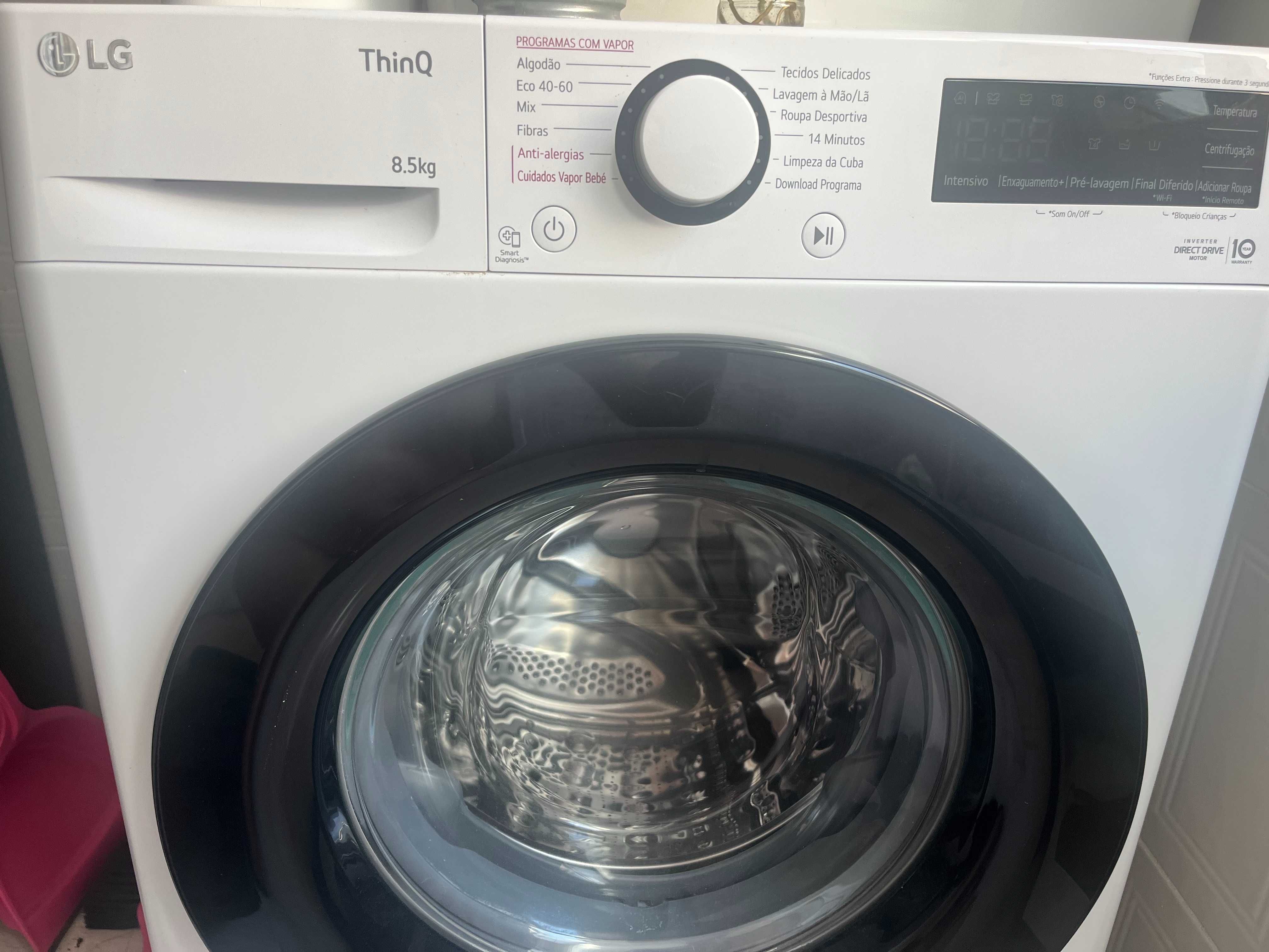 Máquina de Lavar Roupa LG ThinQ – 8.5 kg