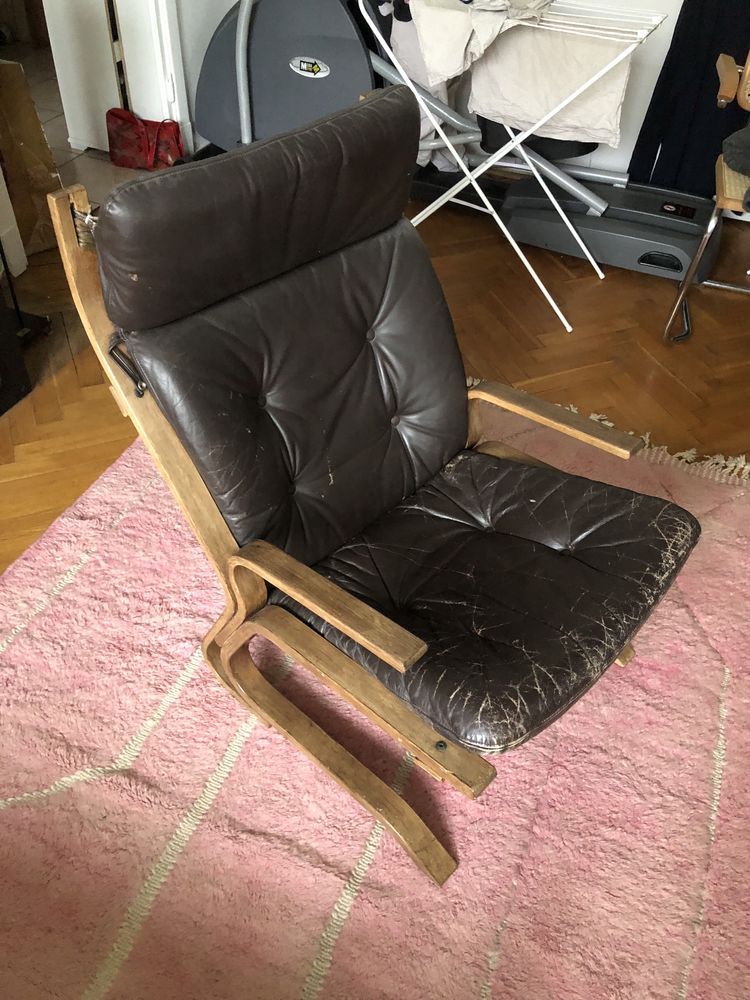 Kengu Rybo Rykken krzesło vintage retro fotel skandynawski design 70s