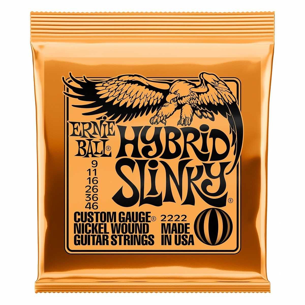 Ernie Ball 2222 Hybrid Slinky struny do gitary elektrycznej 09-46