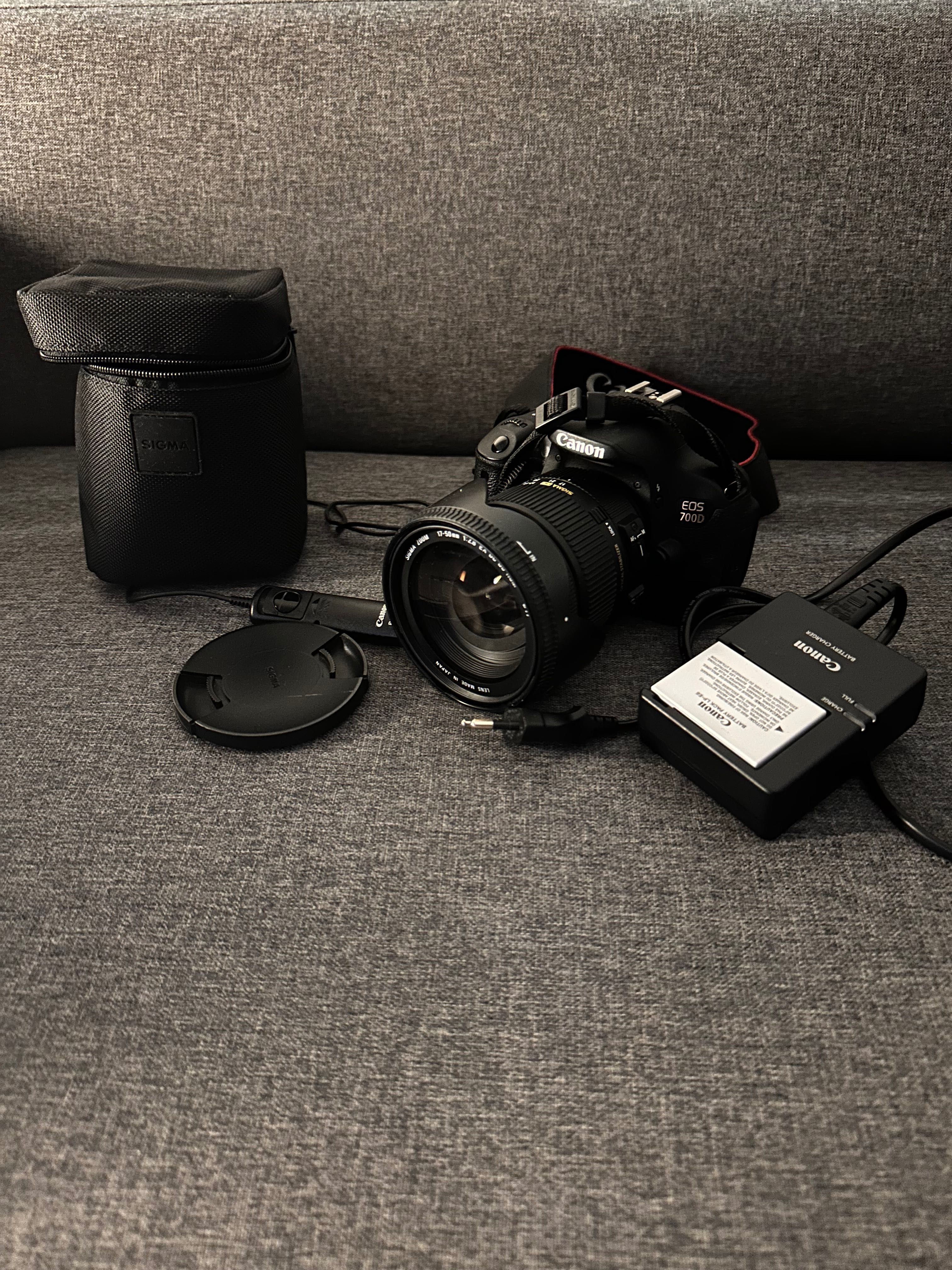 Canon 700D e lente Sigma 17-50 2.8