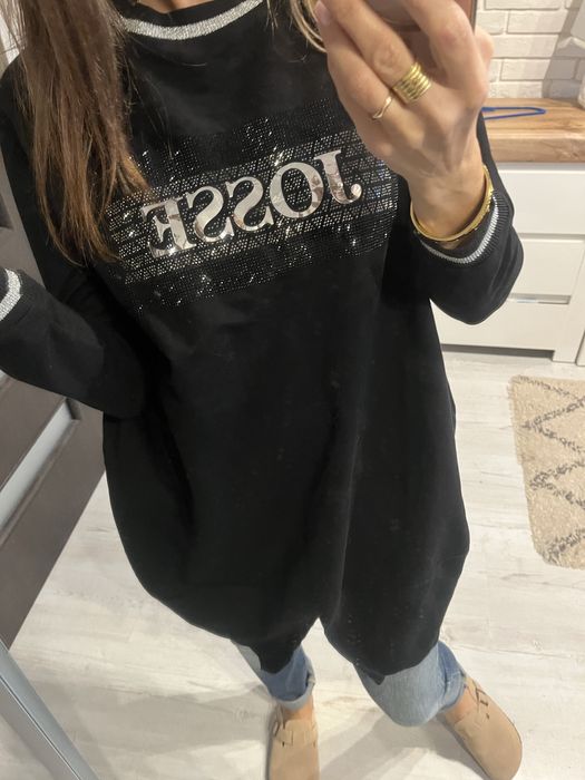 Czarna dluga bluza