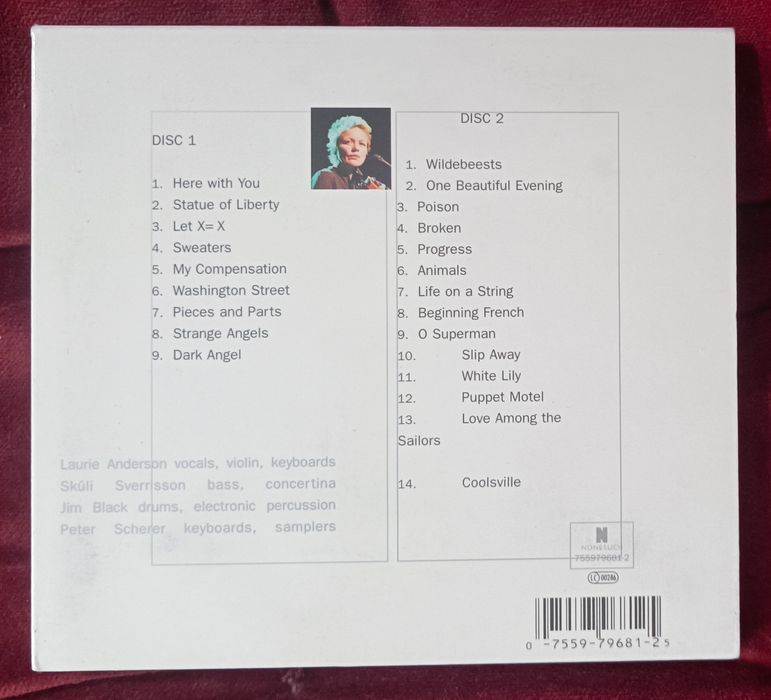 Laurie Anderson "Live at Town Hall NYC Sep 2011" 2CDs RARO
