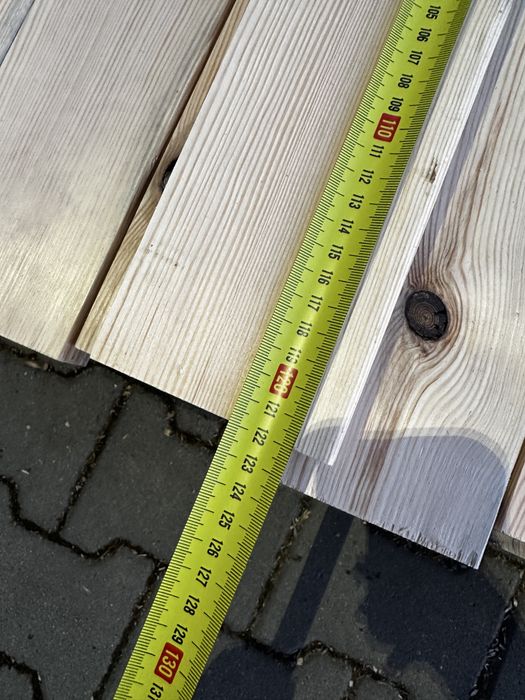 Grube heblowane deski ( 122 x 9 x 3,6 ) 40szt