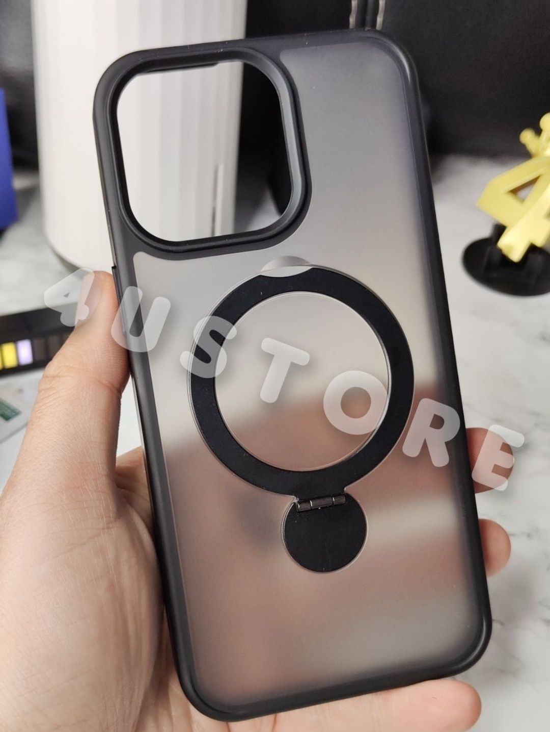 Чехол Matt Ring Magsafe на iPhone 15 16 Pro Max чохол матовий