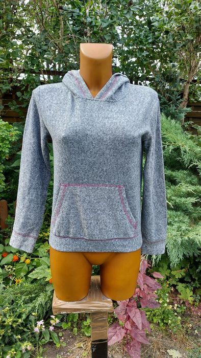 bluzka z kapturem dresowa szara kangur rozmiar 33/34 firma BEMORD