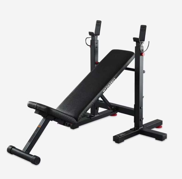 Banco Corenght de Musculação Supino Suportes de Barra Dobráveis