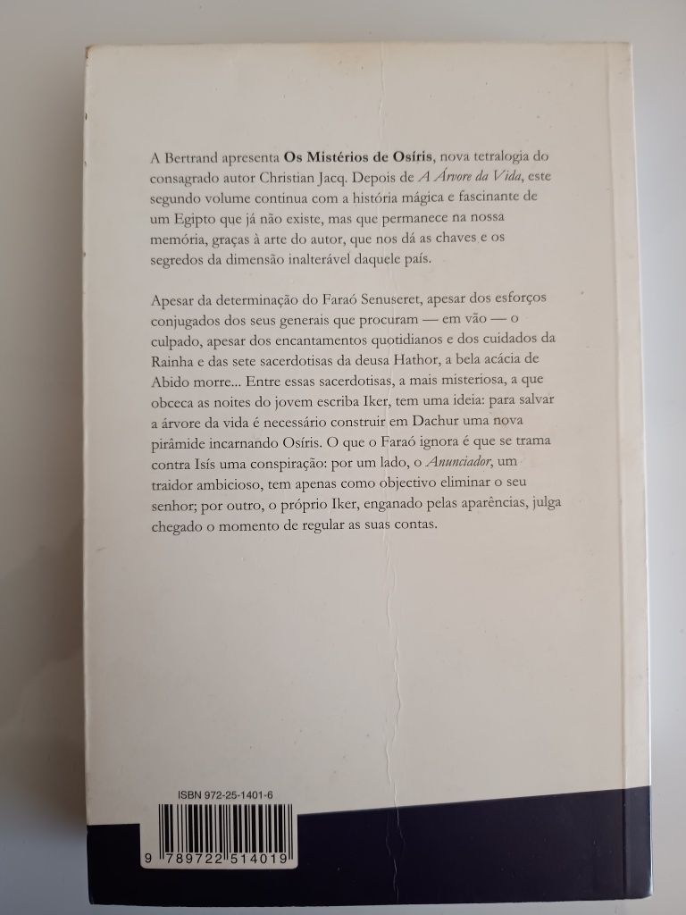 Os Mistérios de Osíris/A Conspiração do Mal-Christian Jacq COM PORTES