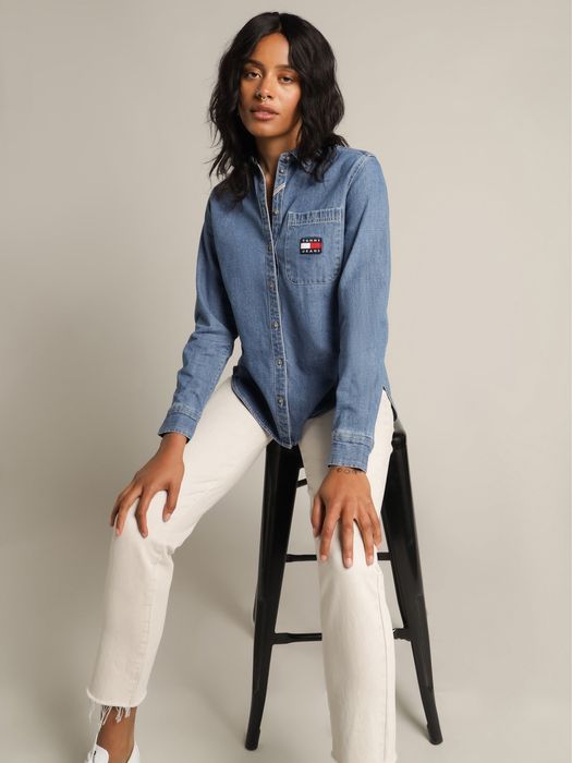 Нова джинсова рубашка жіноча від tommy hilfiger