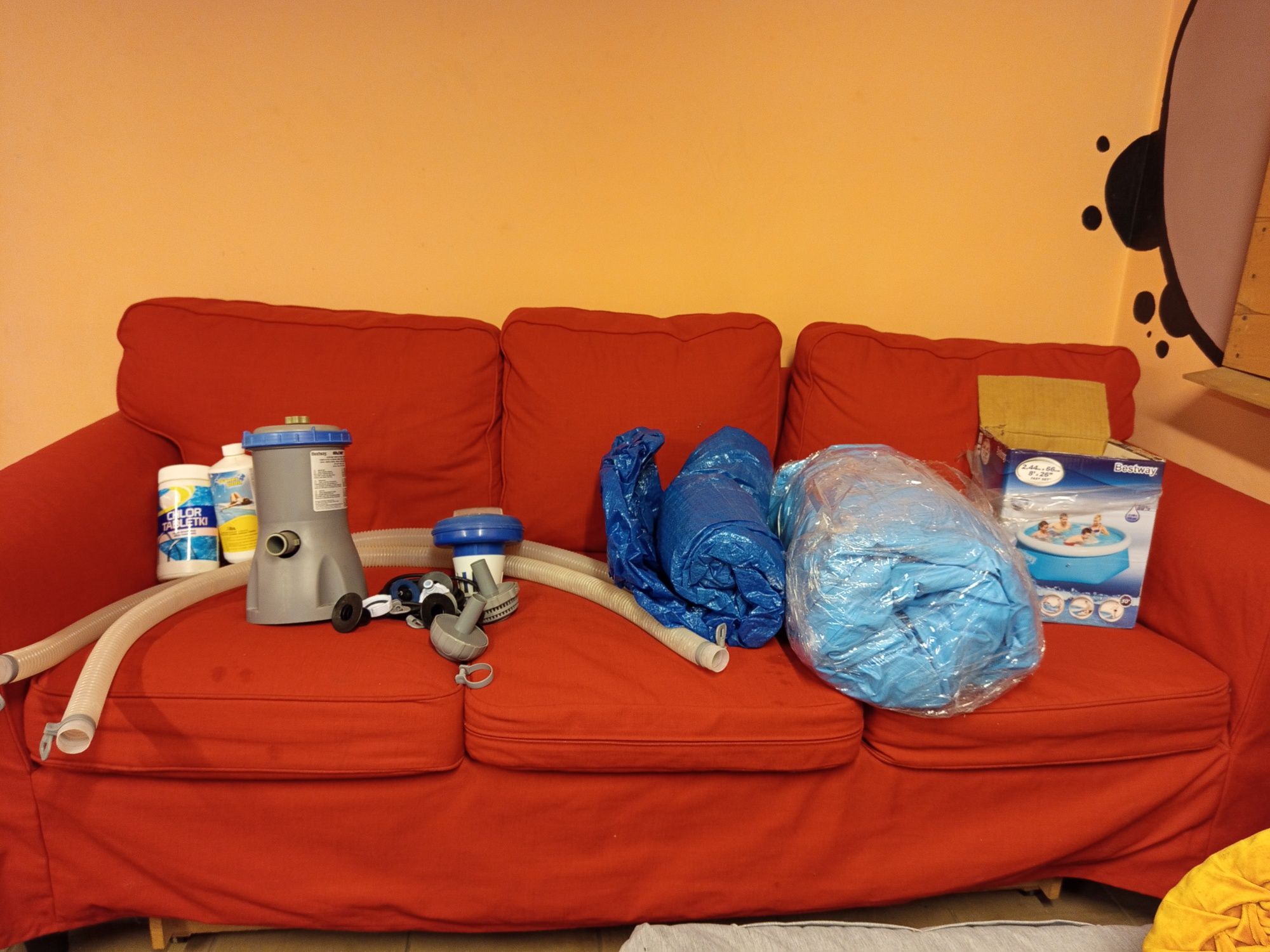 Basen bestway 244 cm z oprzyrządowaniem