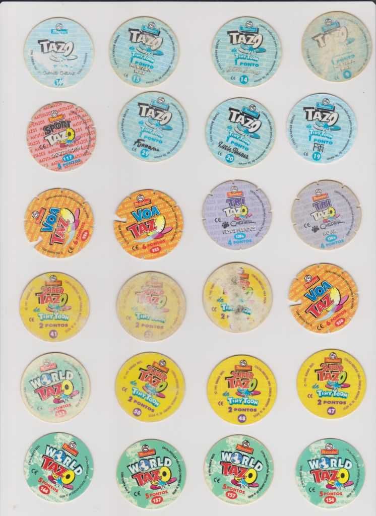 102 Tazos variados