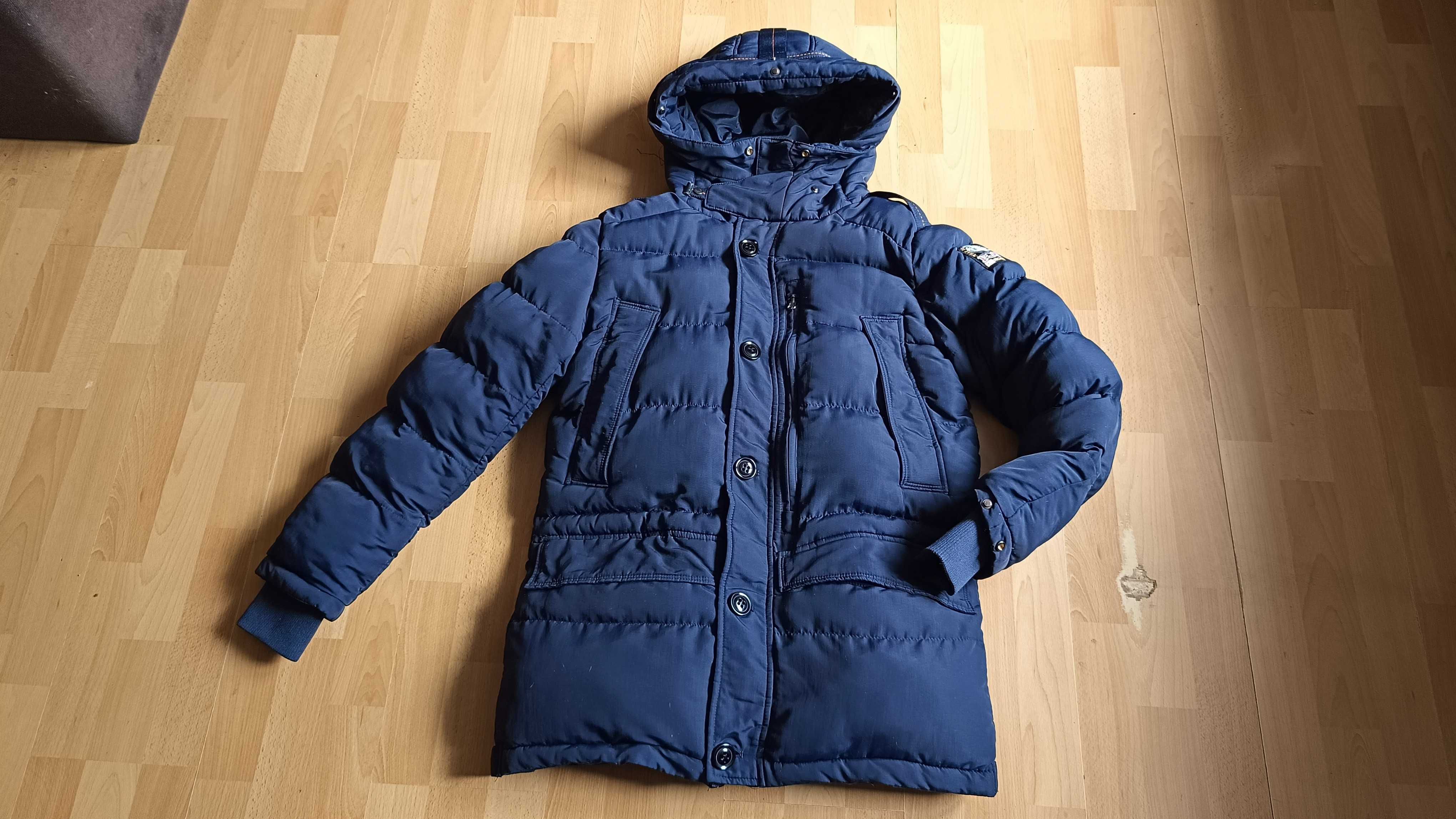 Męska kurtka zimowa 3/4 PARAJUMPERS r.M stan bardzo dobrt
