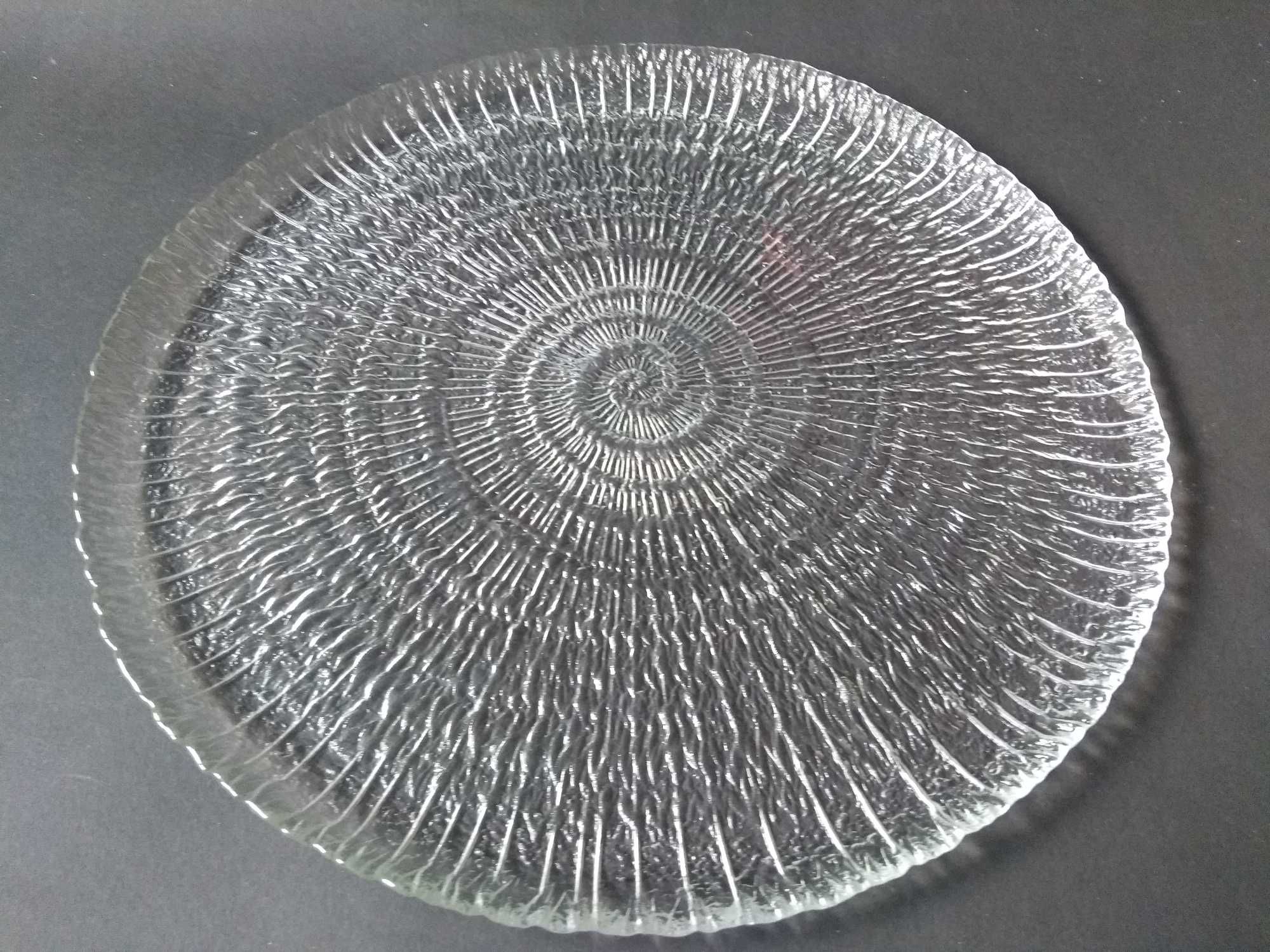 Patera amonit spirala skamielina ślimak Vintage