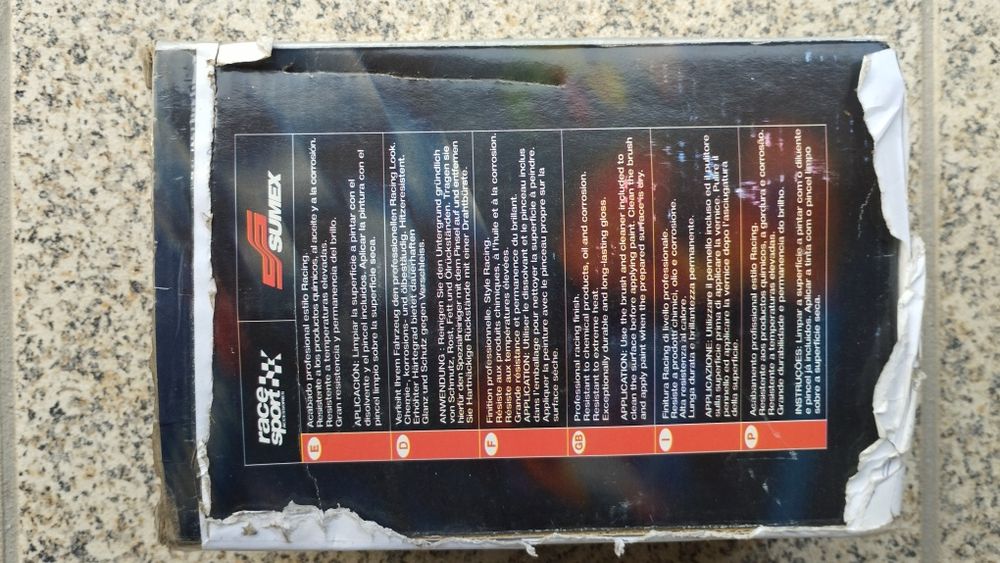 Kit pintura pinças travão desportivas vermelhas