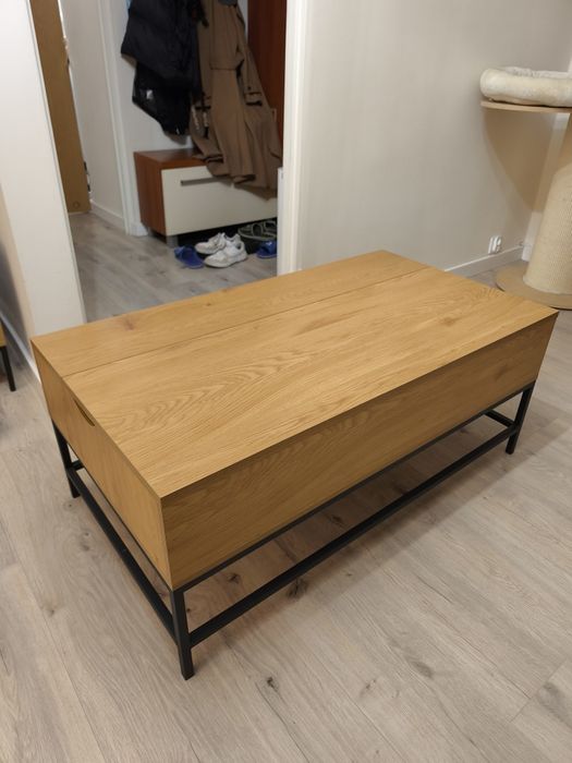 Stolik Kawowy Rozkładany JYSK AABENRAA Jasny Drewniany Otwierany