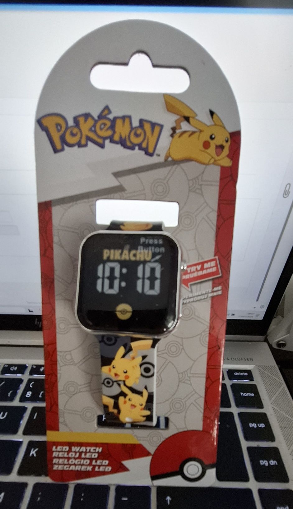 Relógio Digital Pokemon