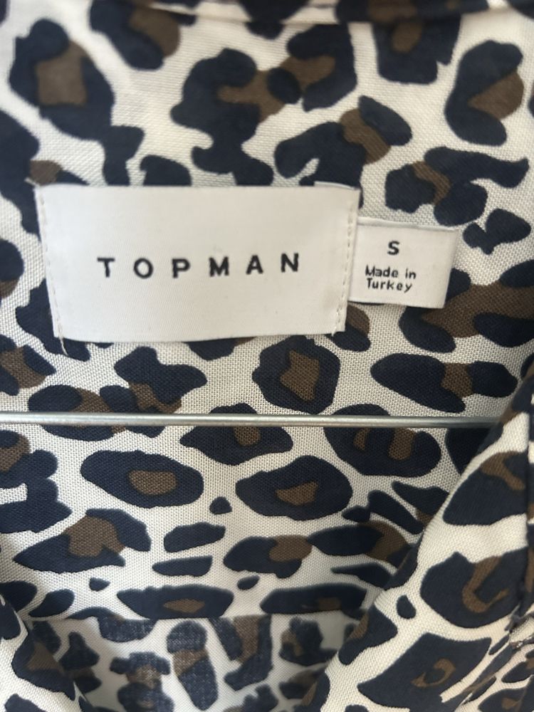 Camisa leopardo Top Man S