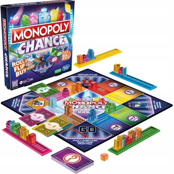 Gra planszowa MONOPOLY Chance Rodzinna gra planszowa F8555 Hasbro