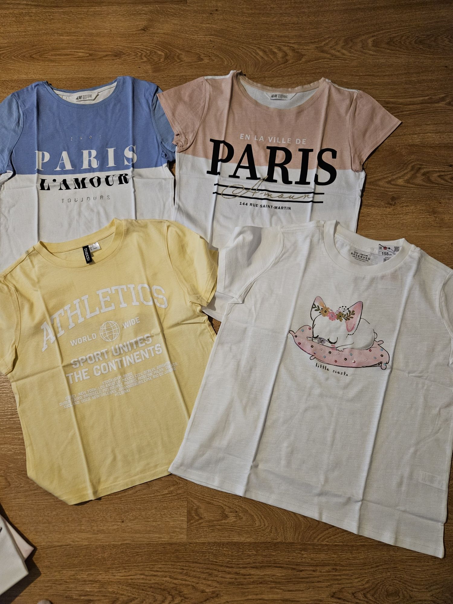 Zestaw paczka  ubrań 158/164 bluzy t- shirty h&m Reserved