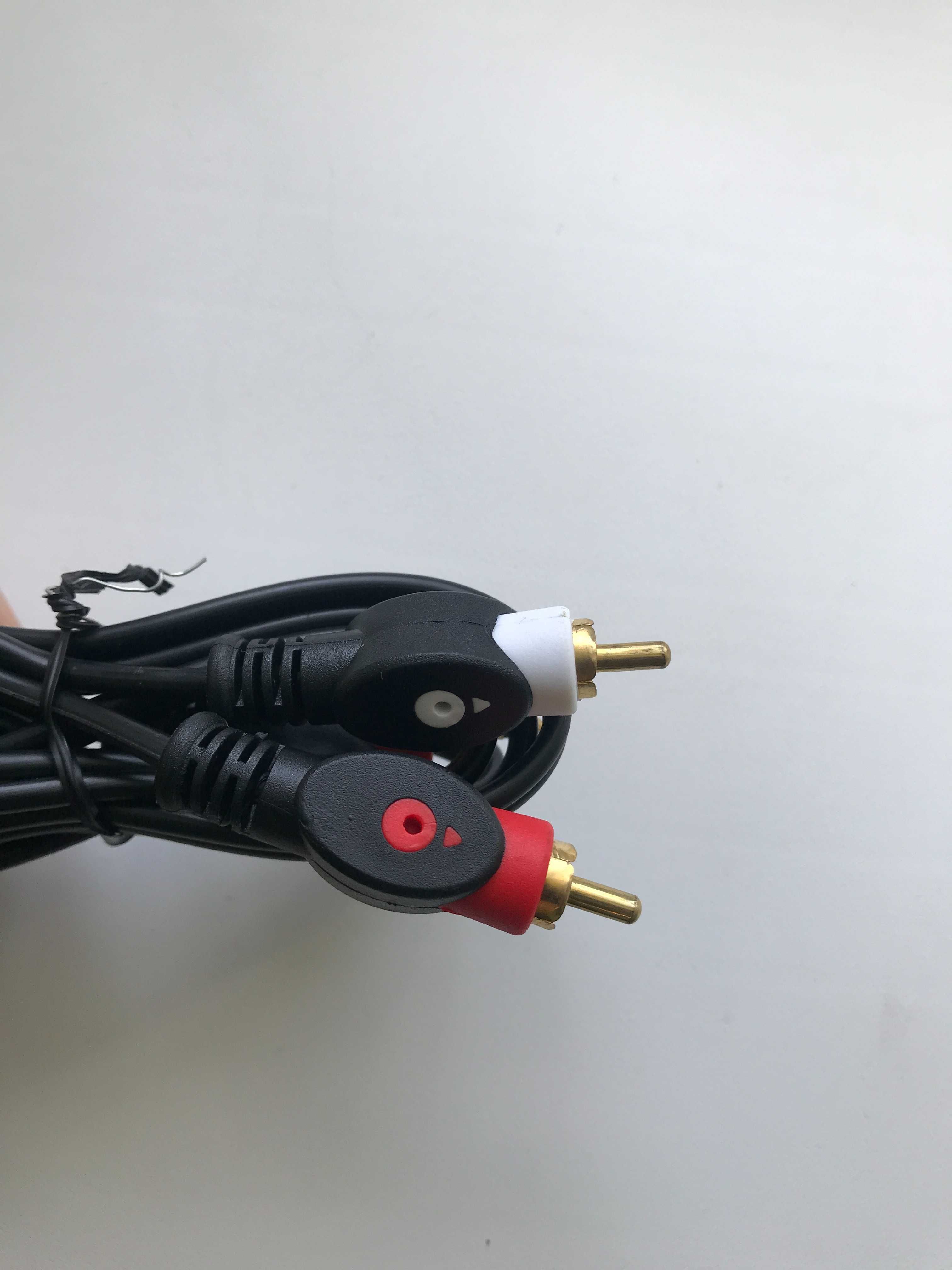 Новий Кабель шнур 2RCA-AUX minijack 3.5 (1м.)