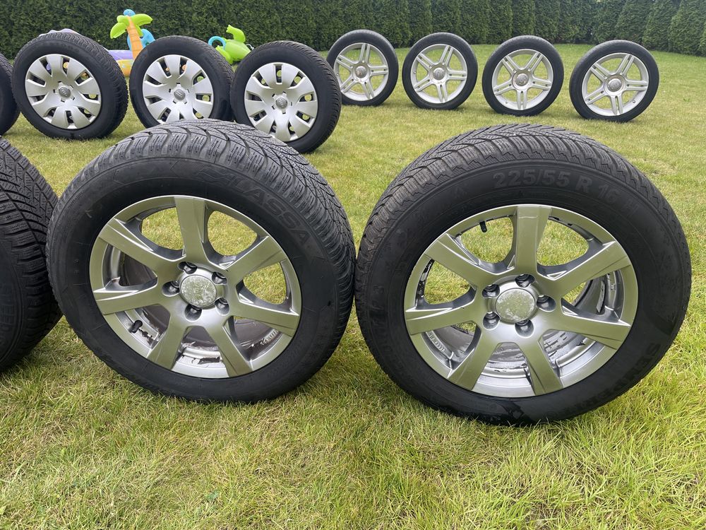 Alufelgi 5x112 16 /66,6 Opony zima 225/55/16 Dot23