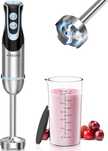 FRESKO Blender ręczny, 1000 W z kubkiem 700 ml z pokrywką