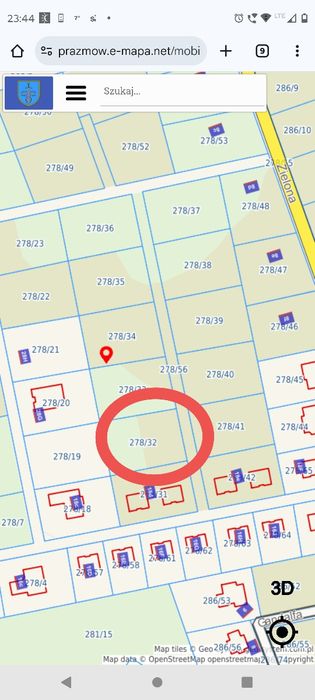 Działka budowlana Łoś