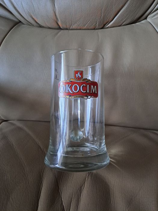 Nowy szklany kufel,kufelek do piwa. Pojemność 0,5 litra.