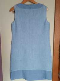 Sukienka lniana jasno niebieska Tatuum roz.38