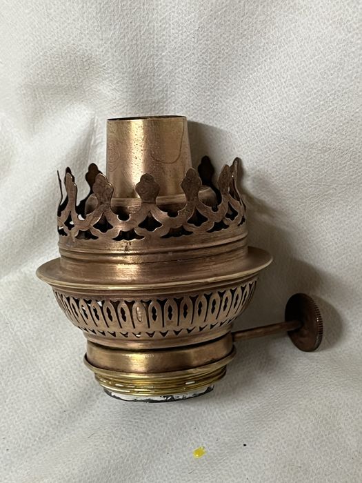 Palnik brener do lampy naftowej UNIS FRANCE PARIS mosiężny gwint 39 mm