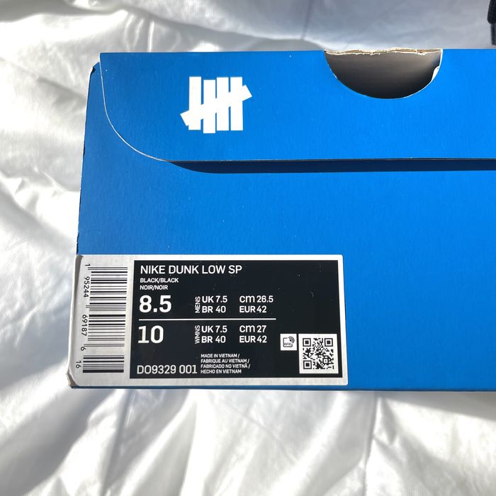 Nike Dunk Low SP x Undefeated 5-On-it Raro