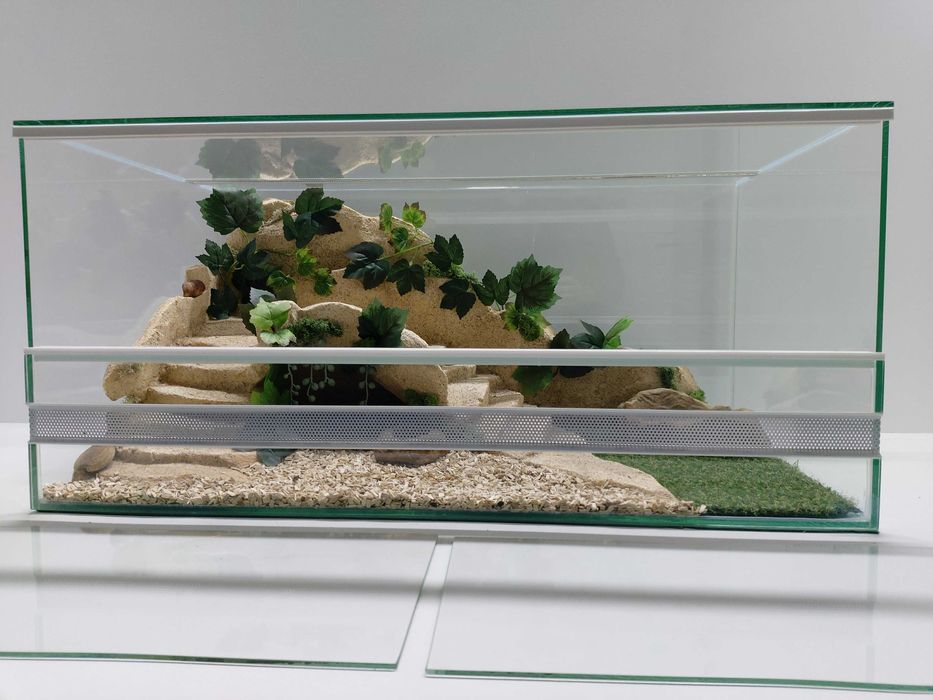Terrarium dla żółwia lądowego, stepowego, greckiego, TW13Ż, AquaWaves