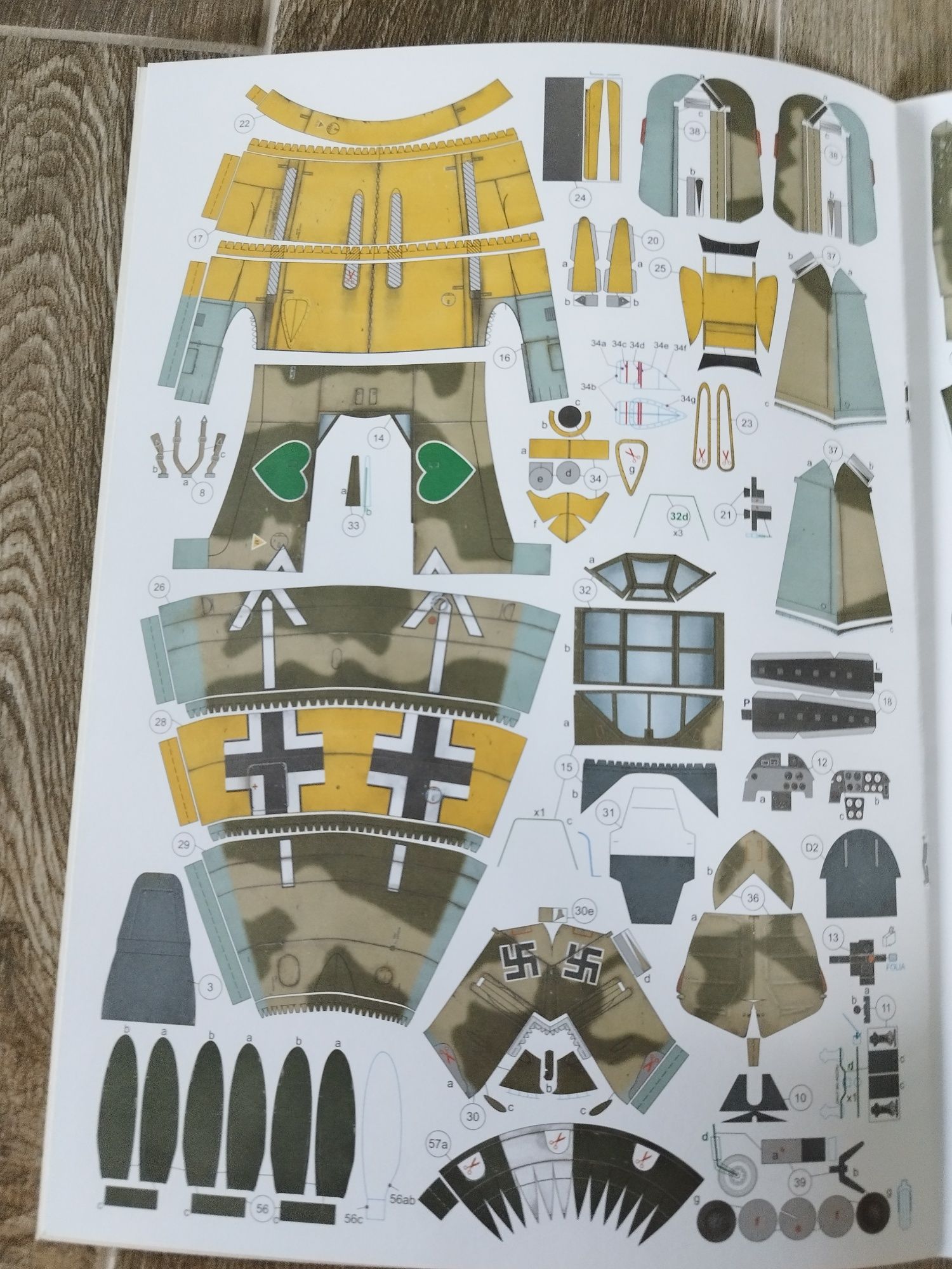 Model kartonowy Messerschmitt BF-109F-2