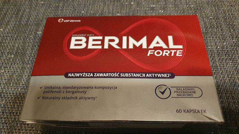 Berimal Forte 60 kapsułek termin ważności 03.2026