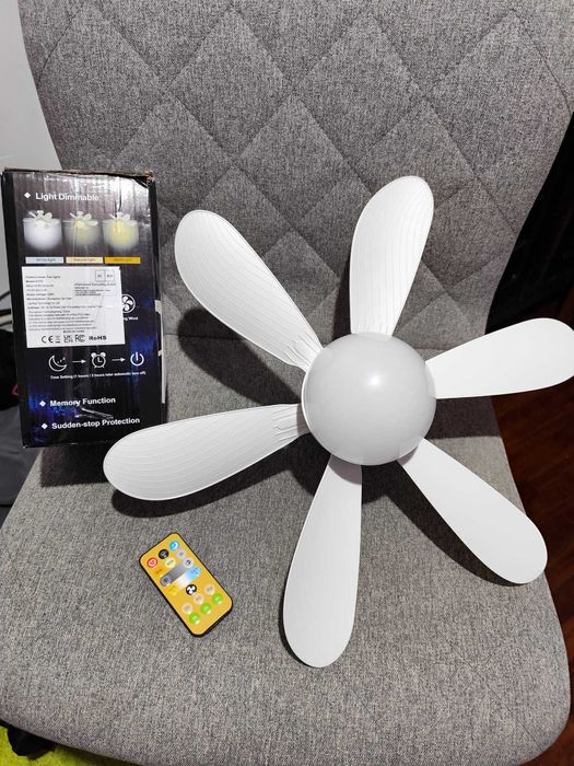Ventoinha de teto com luz LED