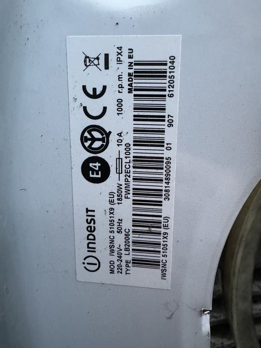 Мотор для пральної машини Indesit IWSNC 51051X9