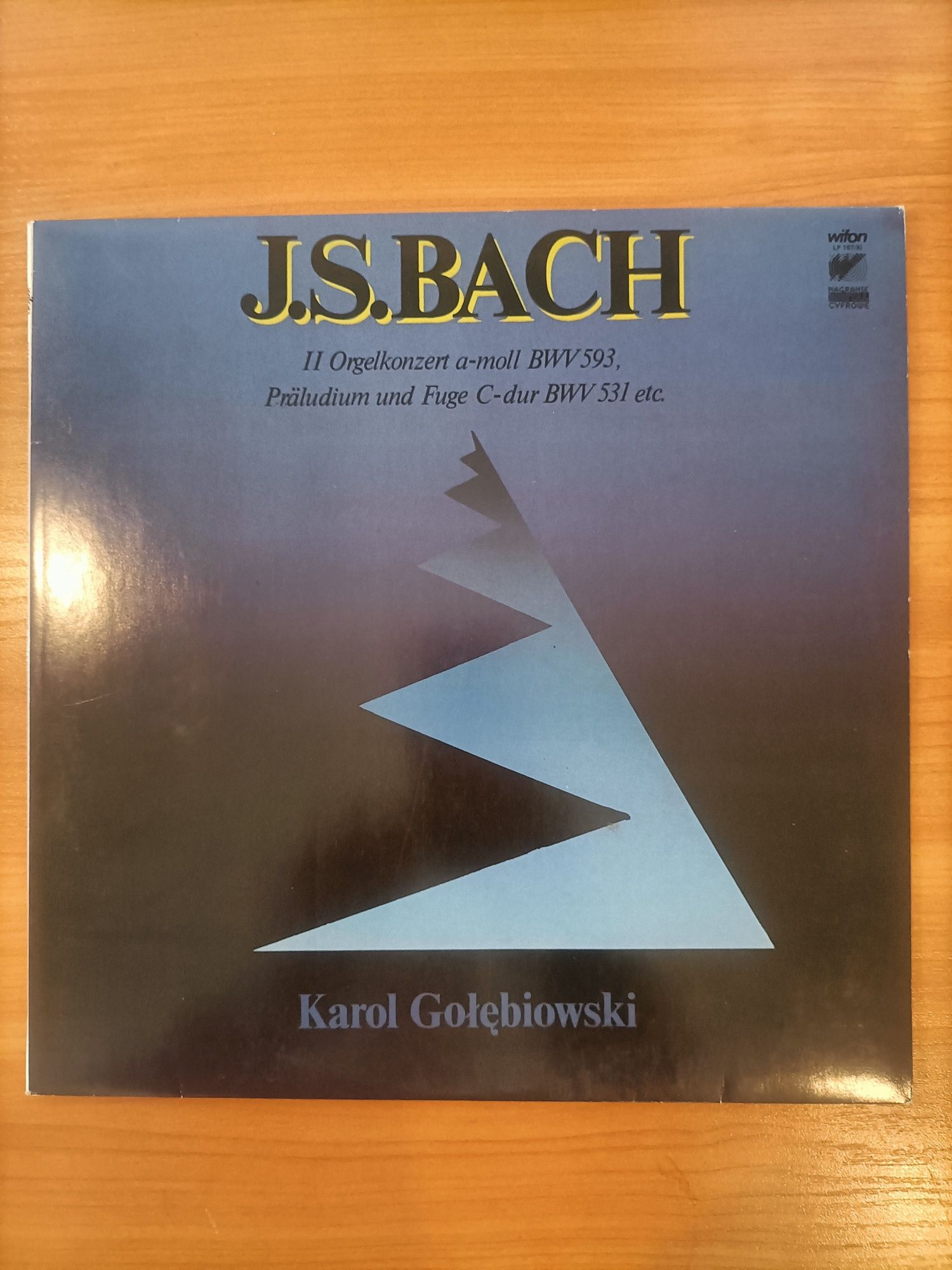 Пластинка винил J.S.Bach Karol Gołębiewski