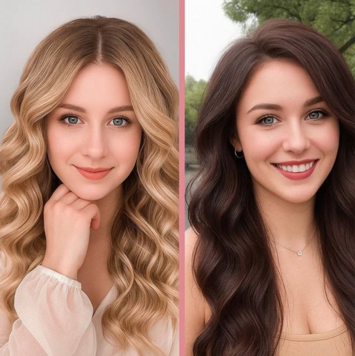 Автоматическая плойка Luni 28мм /луни / розовая