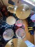 Bateria acústica marca brasileira RMV Brasil 1975 nova