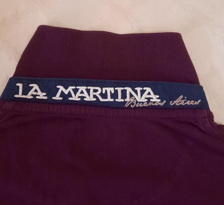 Фирменный лонгслив-поло La Martina Оригинал