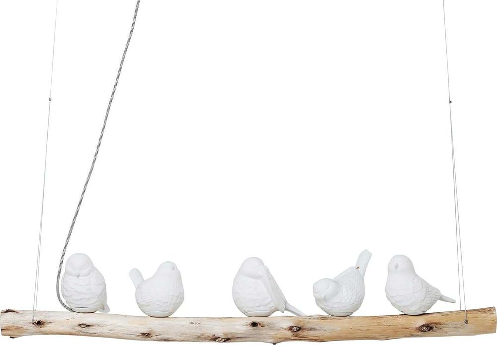 Kare Designerska lampa wisząca Animal Dining Birds, biała