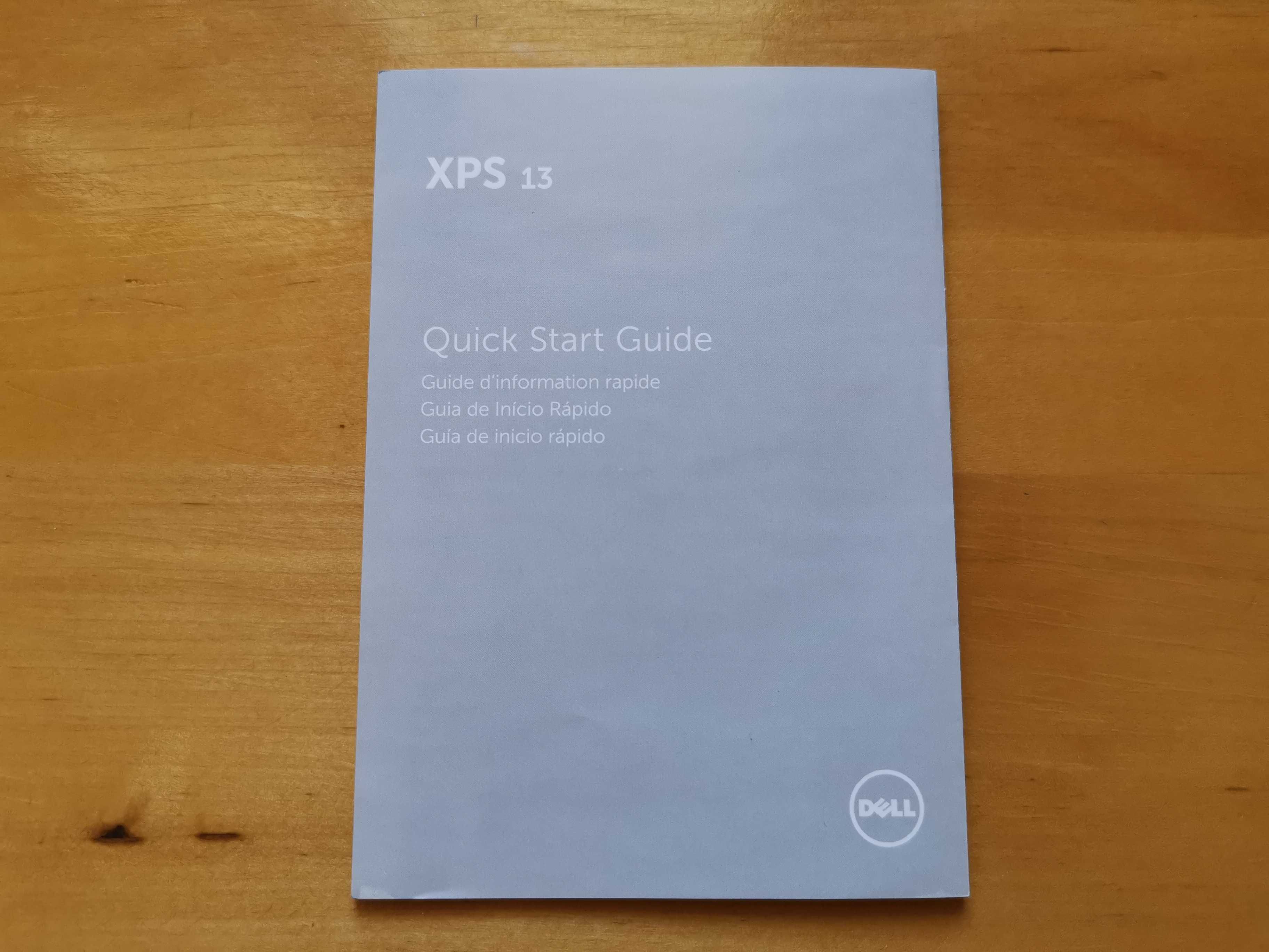 Ulotka Quick Start Guide Dell XPS 13