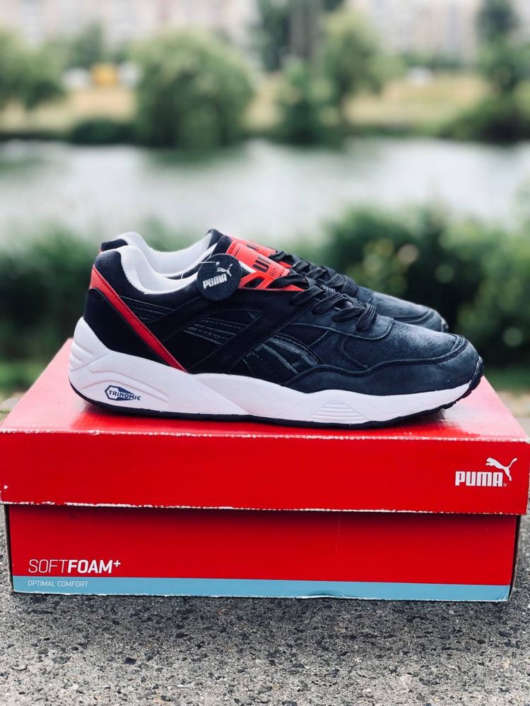 Кроссовки мужские Puma Trinomic замше синие кросовки Пума