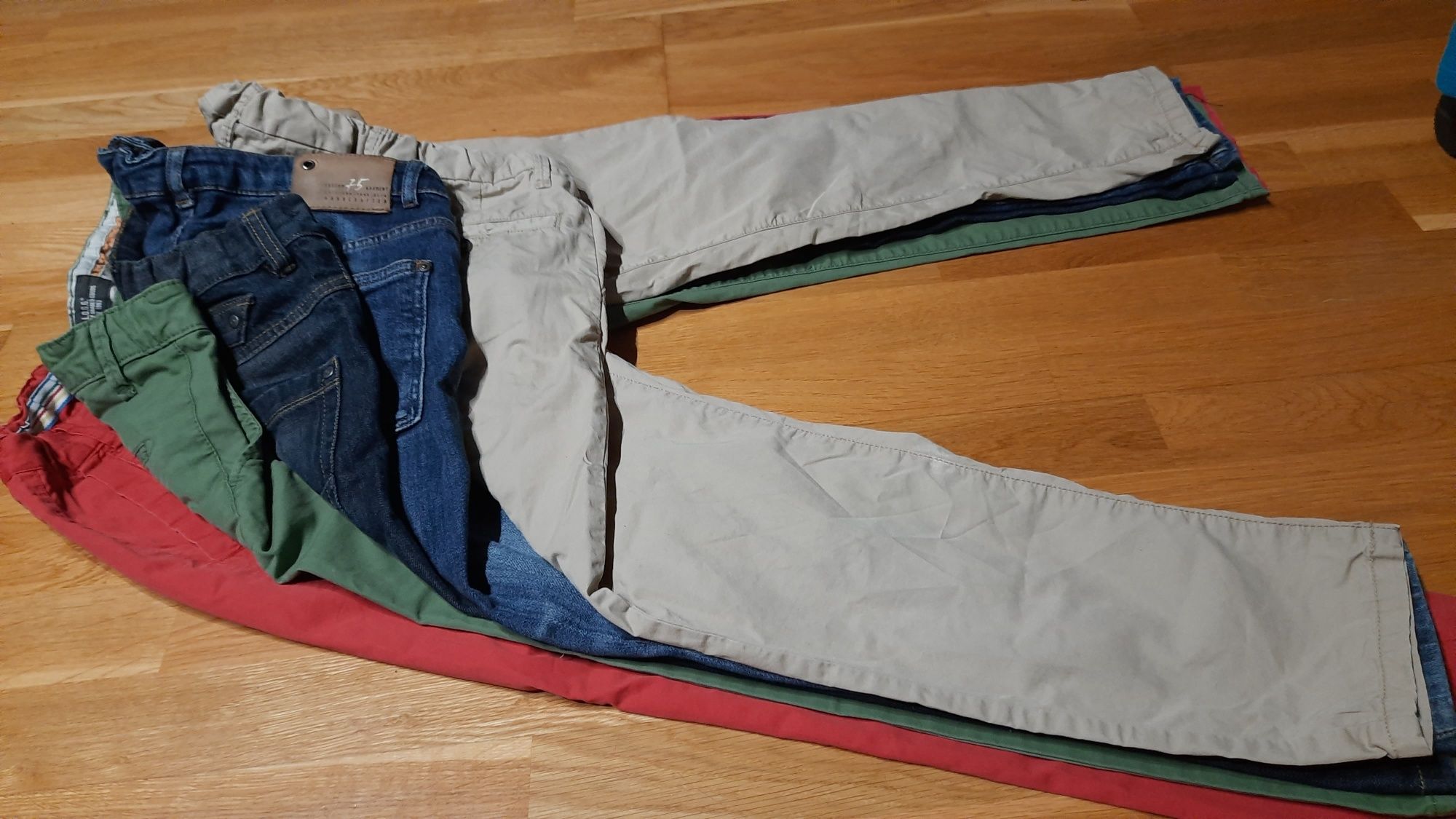 5 sztuk 5 par Spodnie 140/146 cm chinosy jeansy H&M ...