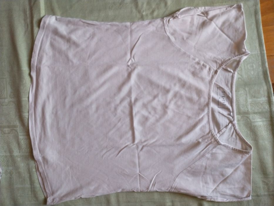 Sinsay bluzka t-shirt w beżowym kolorze do różnych stylizacji