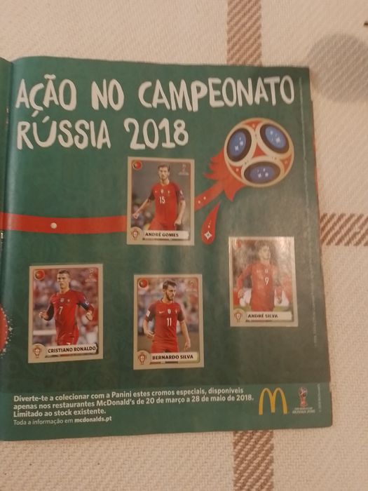 Caderneta Mundial 2018 Rússia.